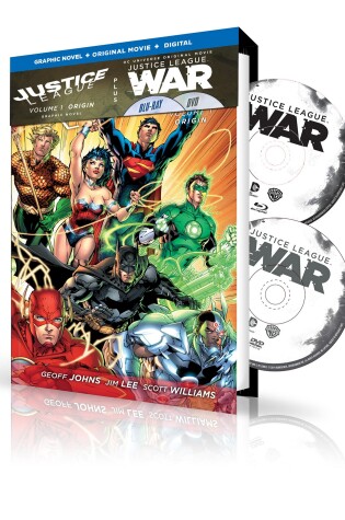 Cover of Justice League Vol. 1: Origin Book & DVD Set (Canadian Edition)