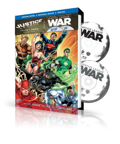 Book cover for Justice League Vol. 1: Origin Book & DVD Set (Canadian Edition)