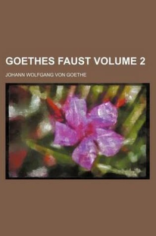 Cover of Goethes Faust Volume 2