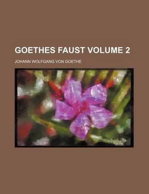 Book cover for Goethes Faust Volume 2