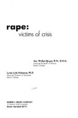 Cover of Rape