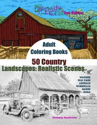 Cover of Adult Coloring Books 50 Country Landscapes 2nd Edition