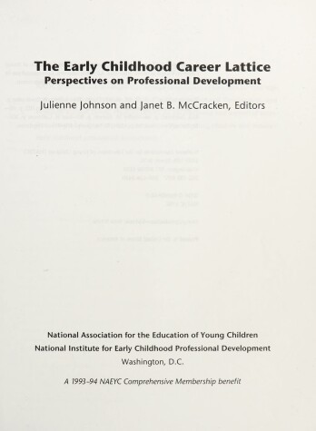 Book cover for Early Childhood Career Lattice