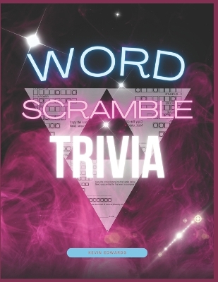 Book cover for Word Scramble Trivia Large Print Word Scramble Puzzle Game Book For Adults (Solutions Included)