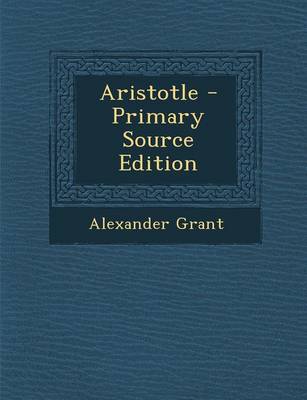 Book cover for Aristotle - Primary Source Edition