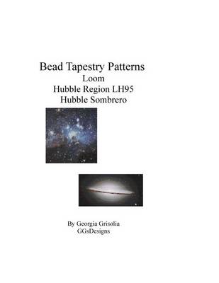 Book cover for Bead Tapestry Patterns loom Hubble Region LH95 Hubble Sombrero