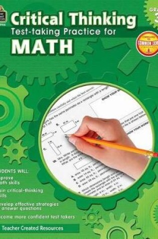 Cover of Critical Thinking: Test-Taking Practice for Math Grade 3