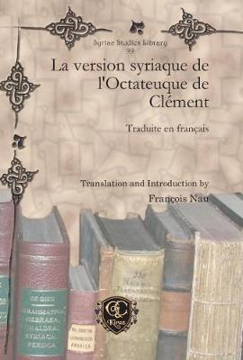 Book cover for La version syriaque de l'Octateuque de Clement