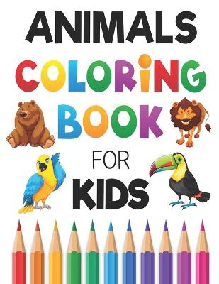 Book cover for Animals Coloring book For Kids