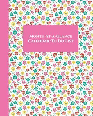 Book cover for Month-At-A-Glance Calendar/To-Do List (Daisies/Pink)