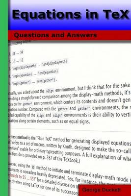 Book cover for Equations in Tex