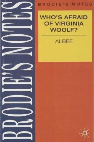 Cover of Albee: Who's Afraid of Virginia Woolf?