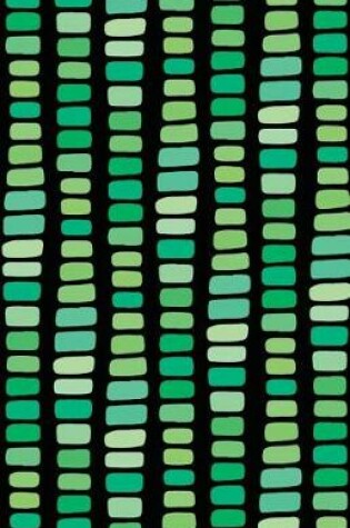 Cover of Bullet Journal Abstract Rectangles in Green