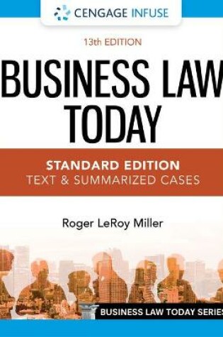 Cover of Cengage Infuse for Miller's Business Law Today, Standard: Text & Summarized Cases, 2 Terms Printed Access Card