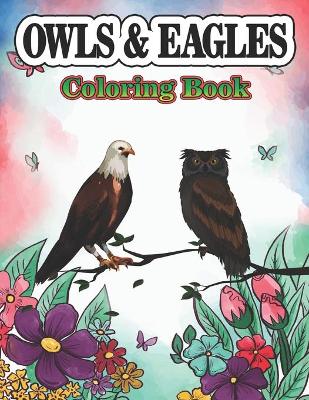 Book cover for Owls & Eagles Coloring Book