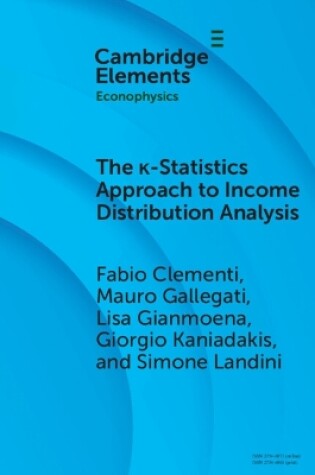 Cover of The κ-Statistics Approach to Income Distribution Analysis