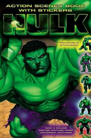 Cover of The Hulk: Action Scenes Book with Stickers