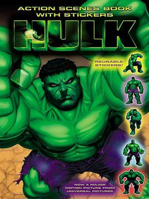 Book cover for The Hulk: Action Scenes Book with Stickers