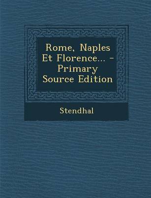 Book cover for Rome, Naples Et Florence...