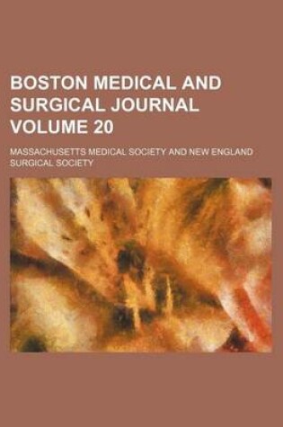 Cover of Boston Medical and Surgical Journal Volume 20
