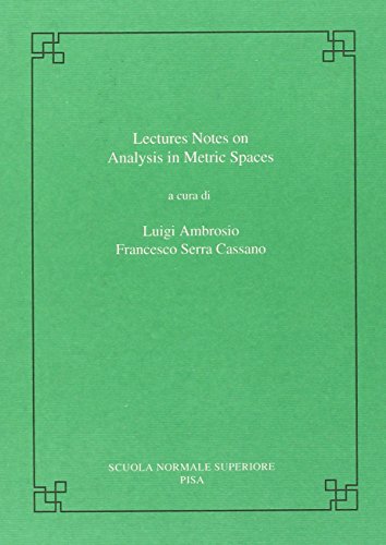 Book cover for Lectures on analysis in metric spaces