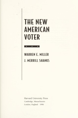 Cover of The New American Voter