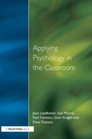 Cover of Applying Psychology in the Classroom