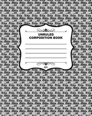 Book cover for Unruled Composition Book 031