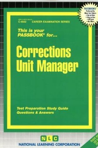 Cover of Corrections Unit Manager