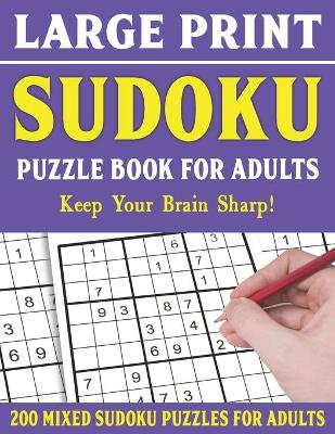 Book cover for Large Print Sudoku Puzzle Book For Adults