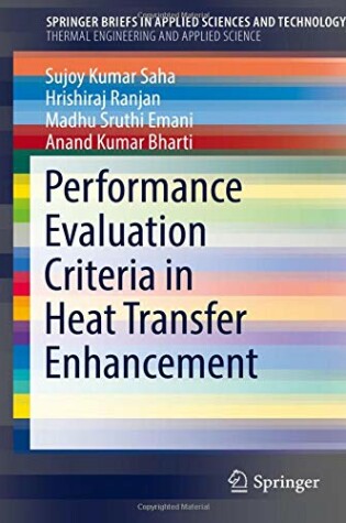 Cover of Performance Evaluation Criteria in Heat Transfer Enhancement