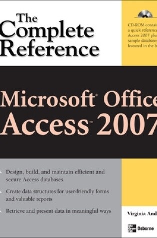 Cover of Microsoft Office Access 2007: The Complete Reference