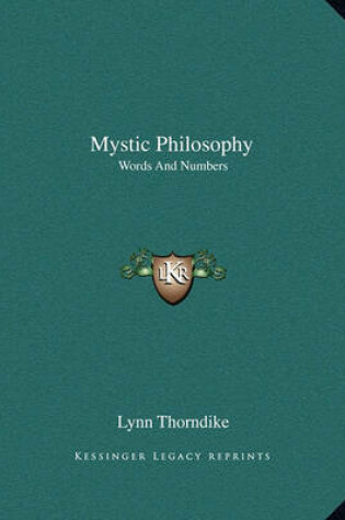 Cover of Mystic Philosophy