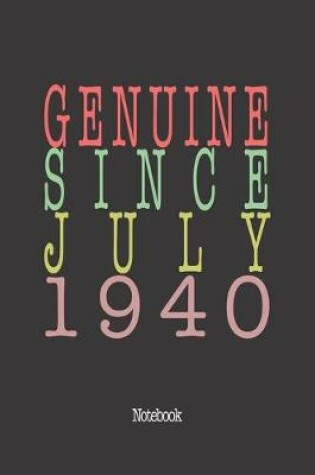 Cover of Genuine Since July 1940
