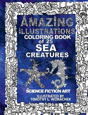 Book cover for Amazing Illustrations-25 Sea Creatures