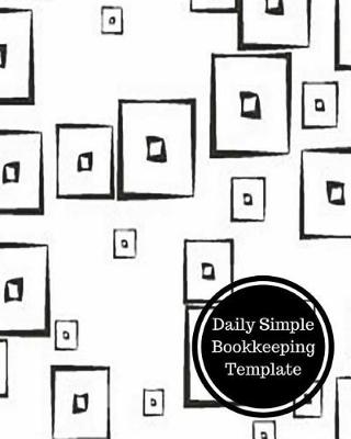 Book cover for Daily Simple Bookkeeping Template