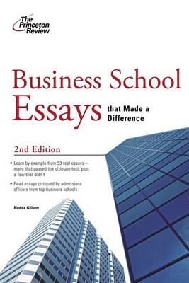 Book cover for Business School Essays That Made a Difference