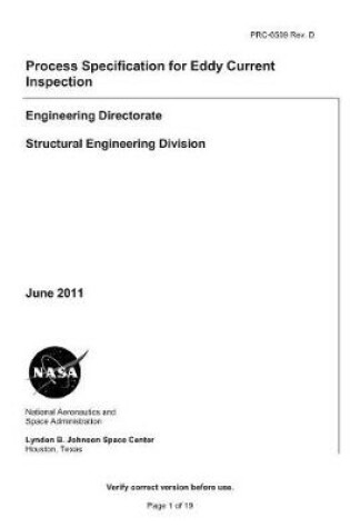 Cover of Process Specification for Eddy Current Inspection