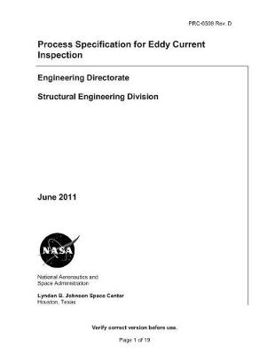 Book cover for Process Specification for Eddy Current Inspection