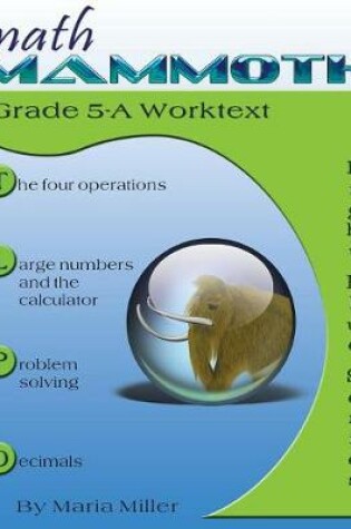 Cover of Math Mammoth Grade 5-A Worktext