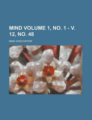 Book cover for Mind Volume 1, No. 1 - V. 12, No. 48