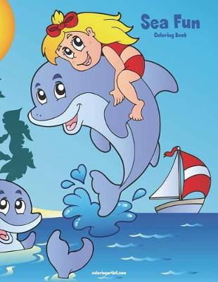 Book cover for Sea Fun Coloring Book 1