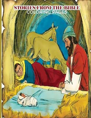 Book cover for Stories From The Bible Coloring Pages