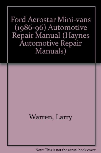 Cover of Ford Aerostar Mini-vans (1986-96) Automotive Repair Manual