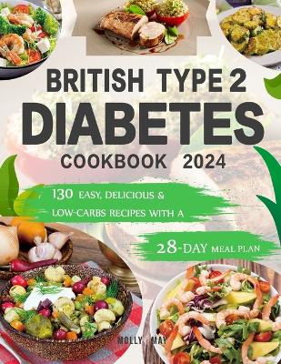 Book cover for British Type 2 Diabetes Cookbook 2024