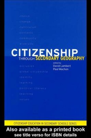 Cover of Citizenship Through Secondary Geography