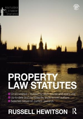 Cover of Property Law Statutes 2012-2013