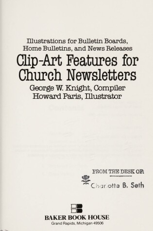 Cover of Clip-Art Features for Church Newsletters