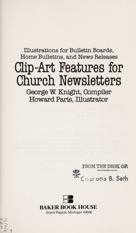 Cover of Clip-Art Features for Church Newsletters