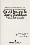 Book cover for Clip-Art Features for Church Newsletters